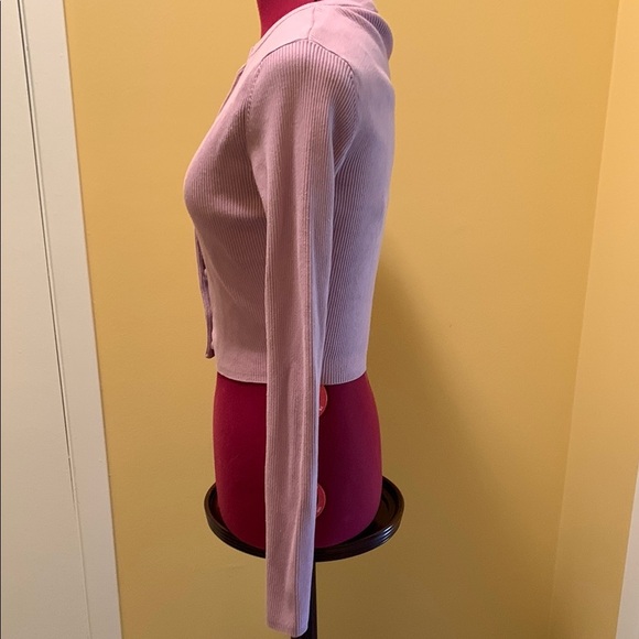 Zara Pink Ribbed Long Sleeve Top - Picture 5 of 9